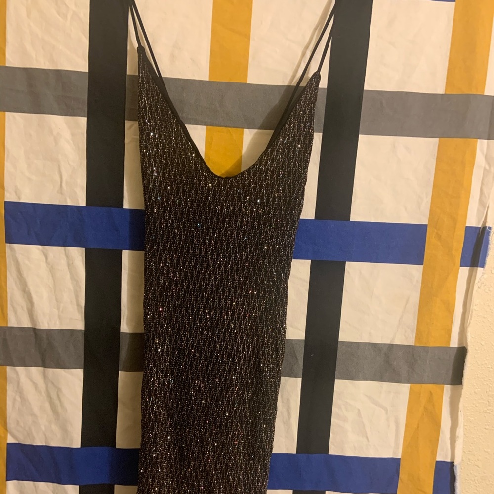 Black sparkling dress!! Stretchy material
